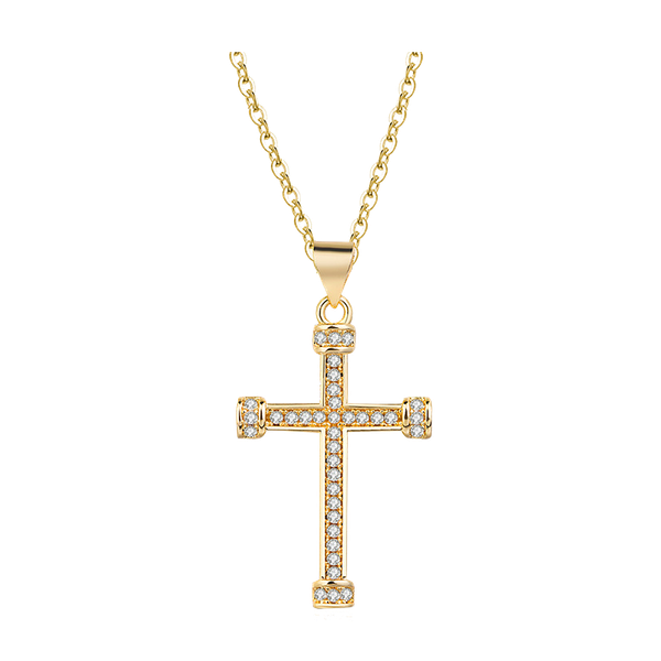 

classic designer cross wholesale golden tone zircon necklaces pendants pentagram fashion jewelry ln680 pendant, Silver