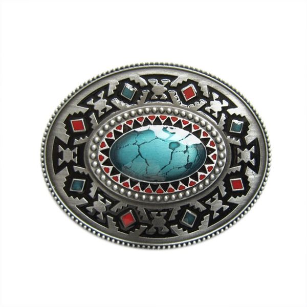

men belt buckle new jean's friend vintage classic enamel celtic oval southwest belt buckle gurtelschnalle boucle de ceinture, Slivery;black