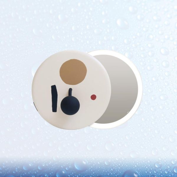 

compact mirrors handheld makeup mirror small portable pocket cosmetic looking glass white