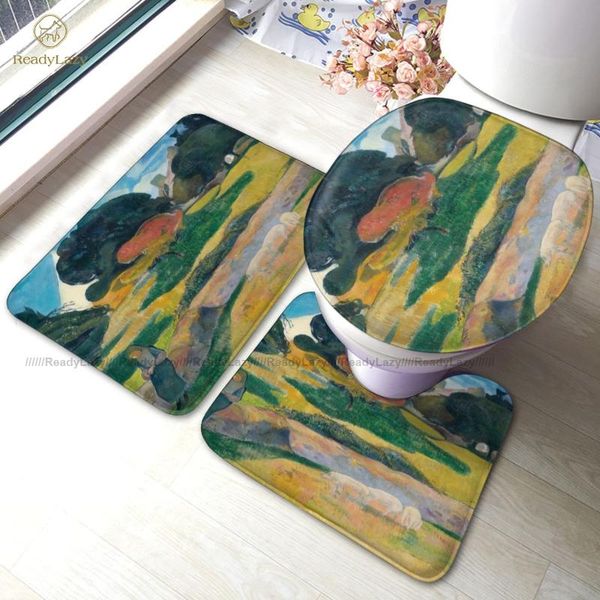 

pig bath mat toilet anti-slip 3 piece bathroom set modern polyester rug mats