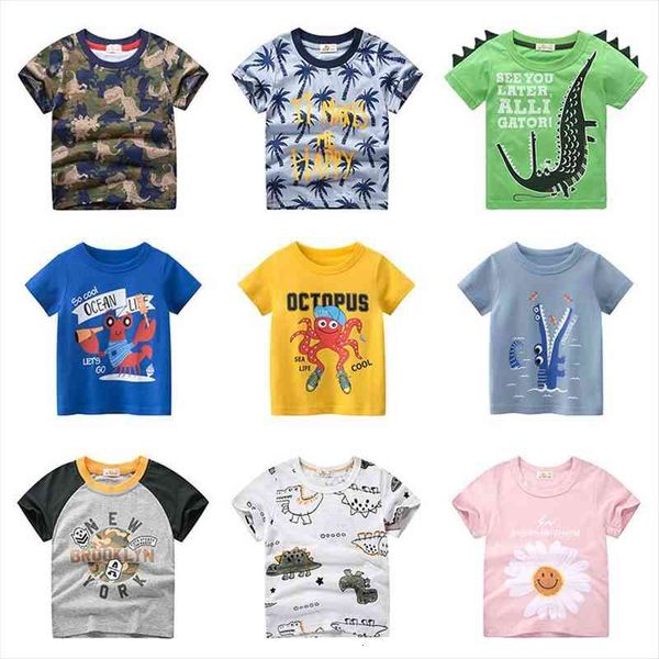

summer children clothing boys t shirt cotton dinosaur short sleeve kids tshirts boy casual cute 2 10y dx czx279, Blue