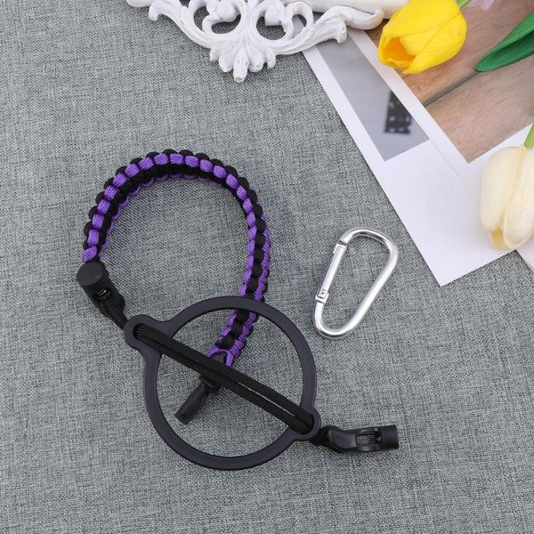 

water bottles & cages adjustable bottle outdoor handle drinking vacuum cup bottleneck umbrella rope safety strap with circle and carabin