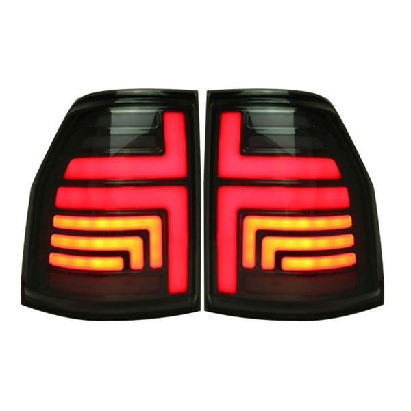 

car headlights led taillight rear back lamp assembly case for mitsubishi pajero sport v93 v97 smoke black color dynamic light