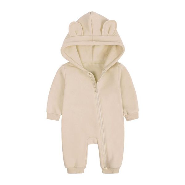 

jumpsuits born romper winter costume baby boys jumpsuit thicken plus velvet warm girls clothing animal ears rompers, Blue