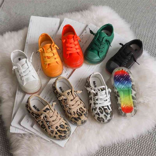 

spring children canvas shoes fashion girls student summer soft jelly bottom casual sneakers breathable boys non-slip sport shoes 210329, Black