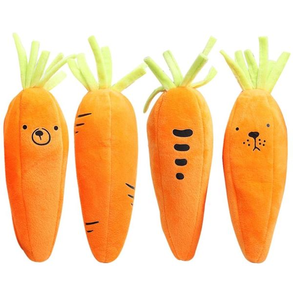 

pencil bags 1pc cartoon creative carrot plush case for boys girls school students bag stationery box cute