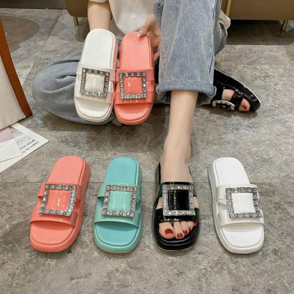 

slippers summer women fashion vintage comfortable soft bottom flat beach shoes contracted design outdoor wear, Black