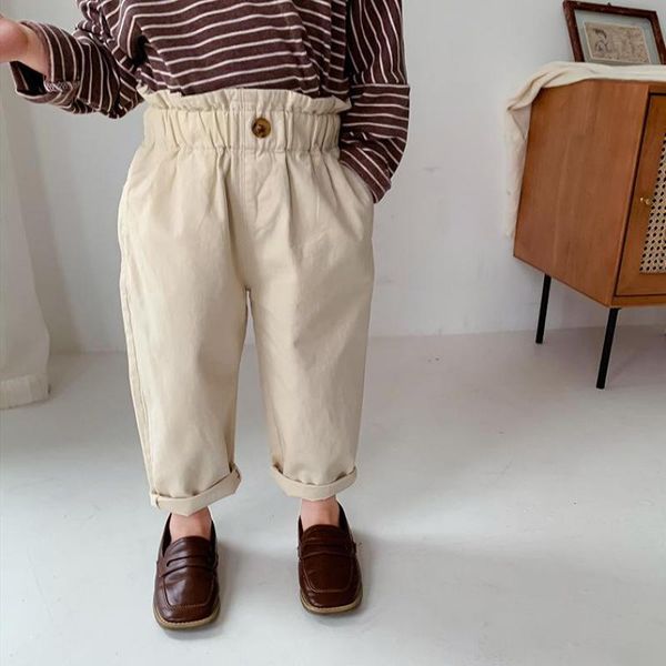 

spring kids children fashion loose harem pants for girls bud waist casual all-match trousers baby girl clothes, Blue