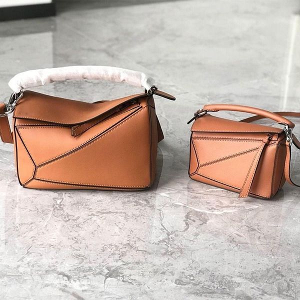 

luxury herme handbags and storage paul leather 2021 new fashion geometric puzzle lingge messenger female summer h