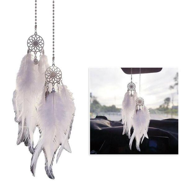 

interior decorations accessory car hanging ornament dream catching feathers handmade parts replacement universal
