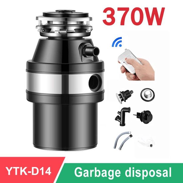 

food waste disposers kitchen garbage disposal crusher stainless steel grinder appliances 370w 220v
