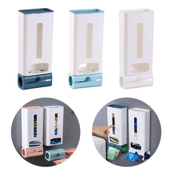 

storage bags plastic kitchen grocery holder dispenser bag saver wall mounted