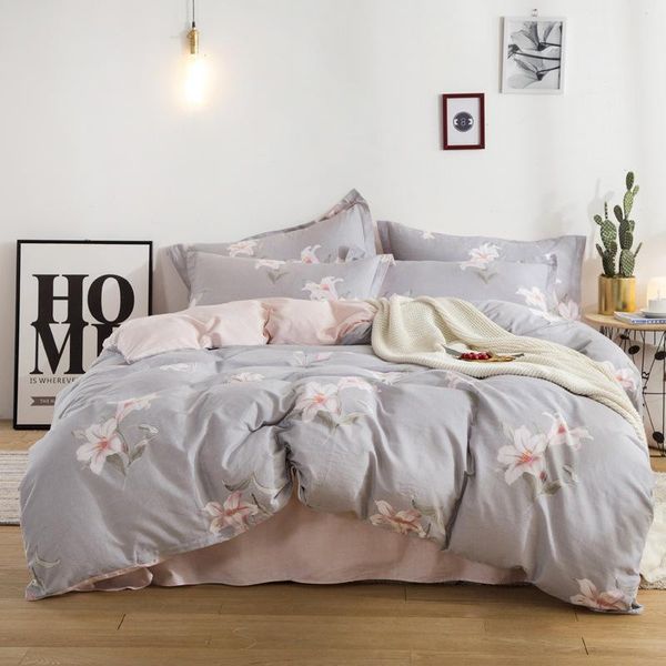 

bedding sets 3/4pcs plain simple comforter set luxury duvet cover and pillowcases king size bed