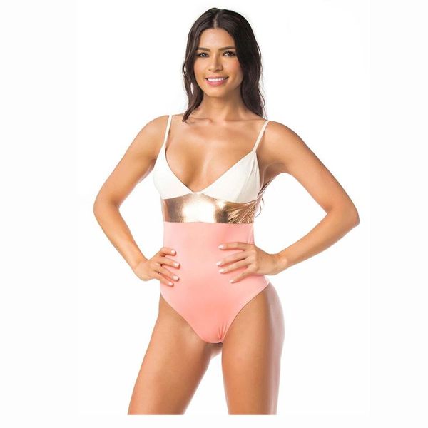 

women's swimwear fast deliver summer swimsuit female one-piece bikini concise siamÃ©s traje de baÃ±o playa para mujer, White;black