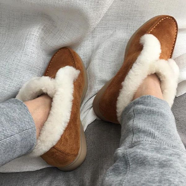 

boots ankle comfortable winter warm slip-on snow for women drop ship, Black