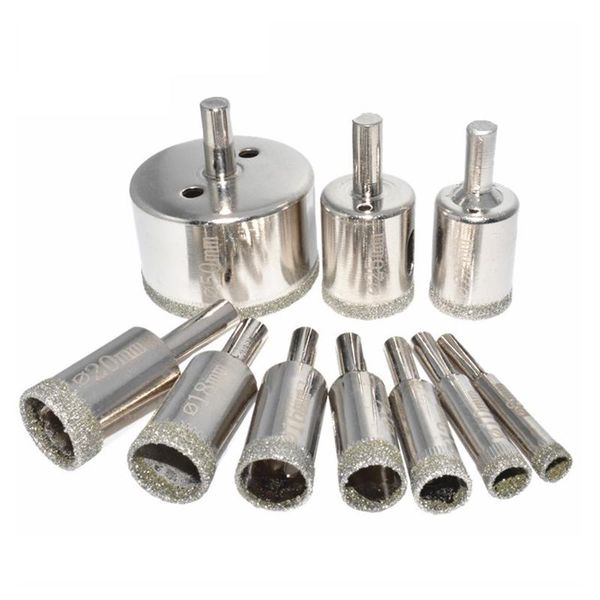 

professional hand tool sets 581c 10/15pcs 3-50mm diamond coated drill bit for tile marble glass ceramic hole saw