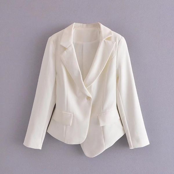 

women's suits & blazers the europe and united states in autumn wind dress 2021 irregular white blazer suit 1199, White;black