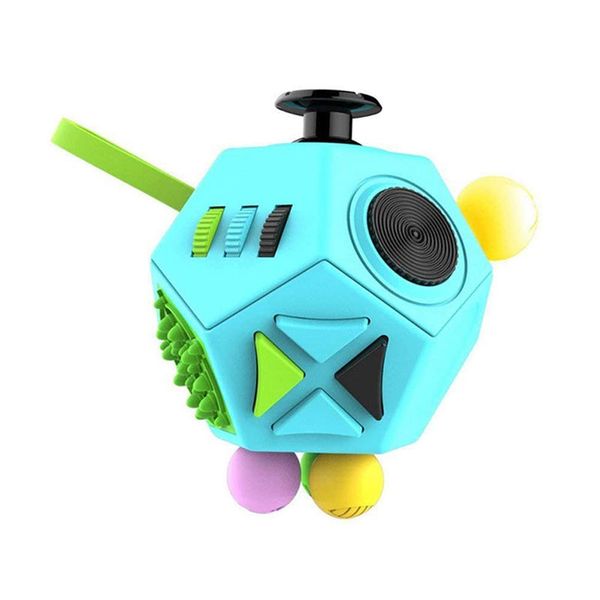 

12-sided anti stress cube decompression relieve dice anti-anxiety relieve anxiety relief depression children adults fun toy