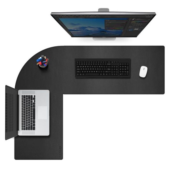

mouse pads & wrist rests l-shape gaming keyboard and pad office large desk mat compter mousepad waterproof anti-slip durable