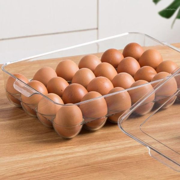 

storage bottles & jars transparent egg box fresh preservation organizer case kitchen containers refrigerator dispenser airtight