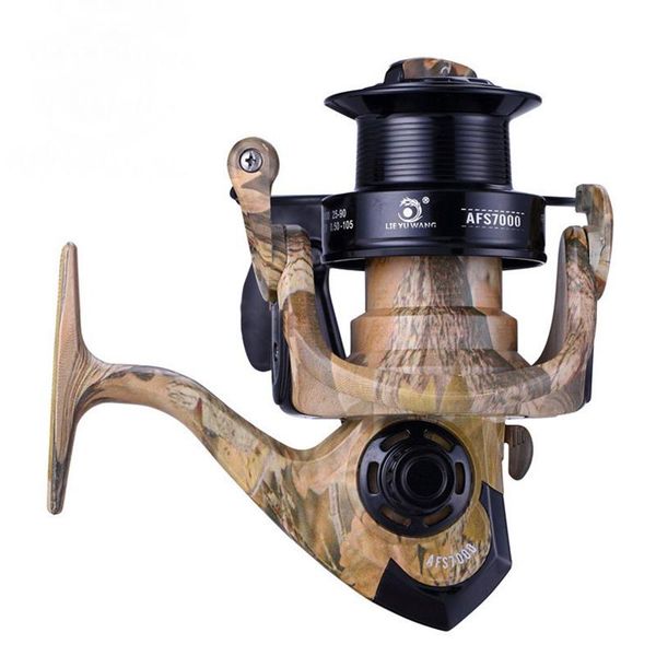 

baitcasting reels full metal fishing spinning reel 12 + 1 ball bearings distant wheel cnc handlebar desert camouflage fish carp pesca