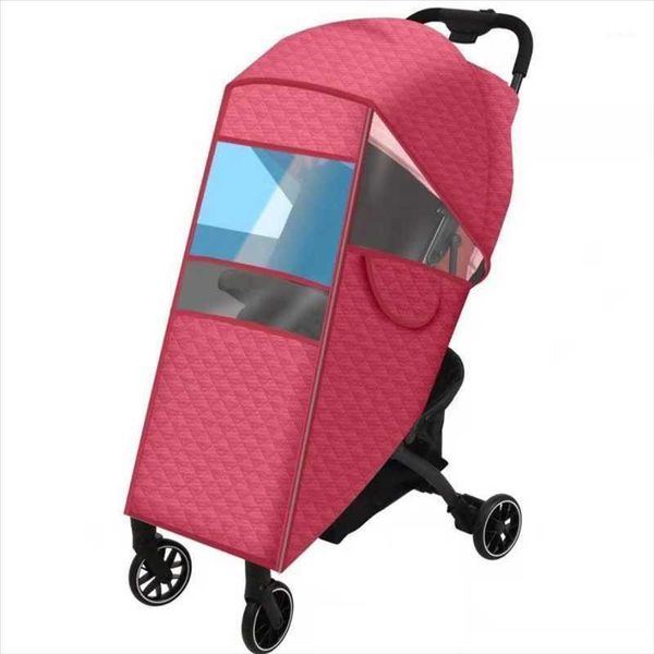 Peças de carrinho acessórios à prova de vento bebê quente carriagem chuva capa casa à prova d 'água crianças pushchair engrossar capa de chuva