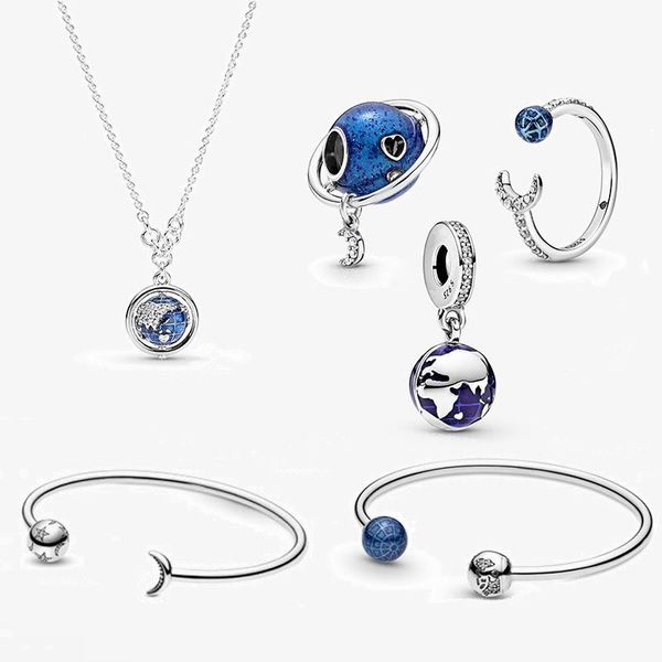 

cluster rings series of winter 2021 planet "love and moon" charm release ring, exquisite romantic jewelry couple engagement gift, Golden;silver