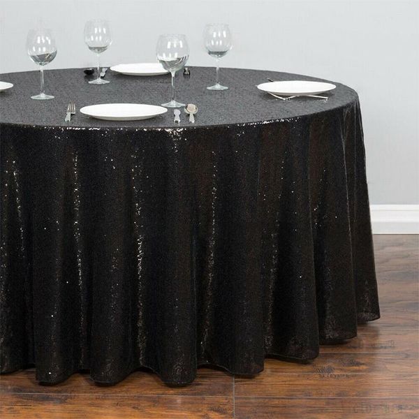 

sequin round table cover dining decor for christmas party wedding 100cm 180cm 220cm exquisite shining tablecloth q30 cloth