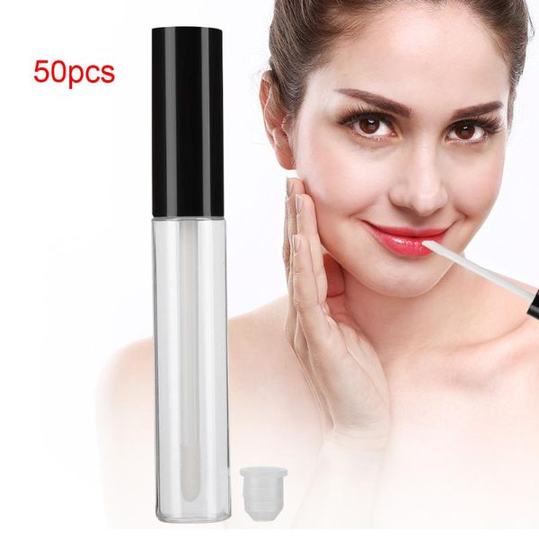 

storage bottles & jars 25/30/50pcs 10ml empty clear lipgloss bottle tube makeup cosmetics refillable eyelash growth liquid container lip glo