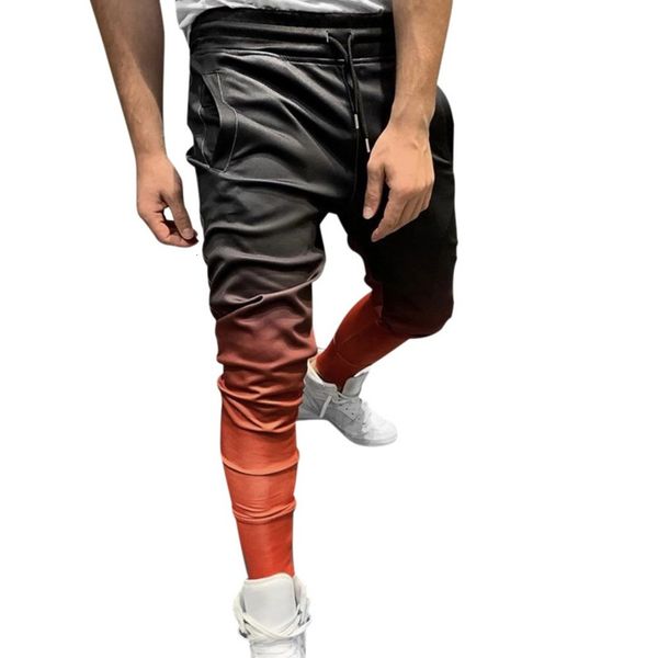 

men broek gradient jogging gym sport training sports clothes joggers bodybuilding running curses sweatpant, Blue