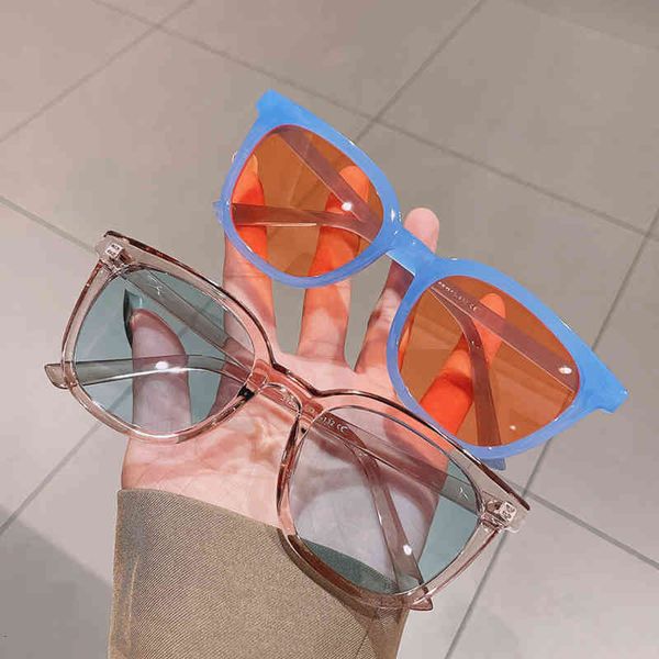 

designer sunglasses so&ei fashion square colorful women vintage candy color eyewear shades uv400 men orange yellow sun glasses, White;black
