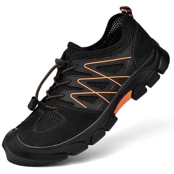 

sandals leather running para hombre size massage male mannen schoenen casual sandalsslippers mens footwear zomerschoenen slippers beach, Black