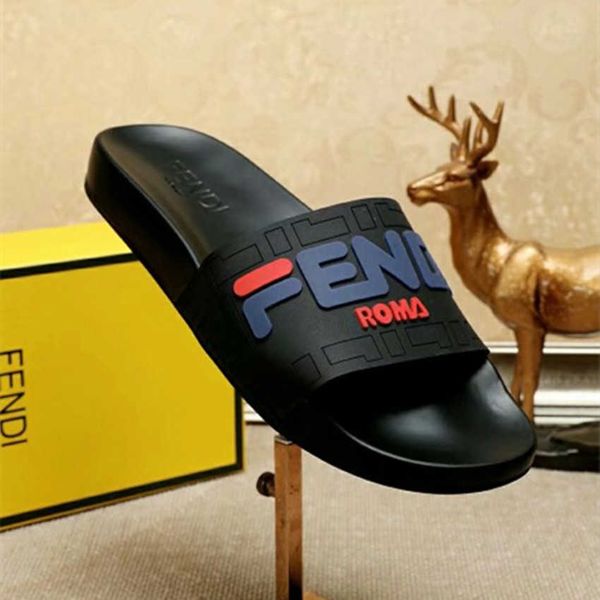 

fashion brand flip flop men's outdoor antiskid beach slippers outdoor casual sandals zlh, Black