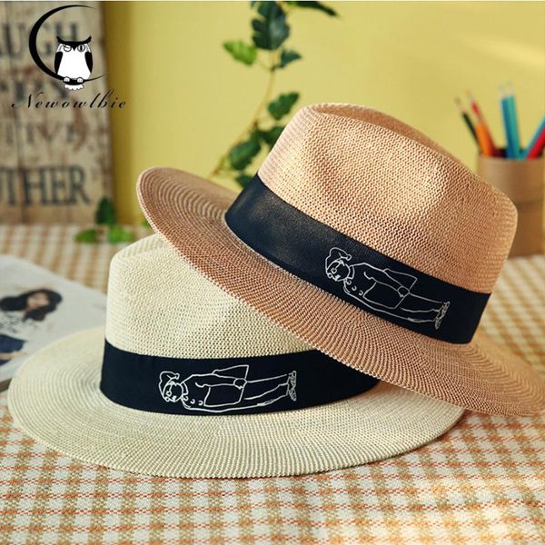 

stingy brim hats european and american jazz grass yarn lovers' hat breathable sun sunhat zonnehoed dames chapeau paille femme strohhut, Blue;gray