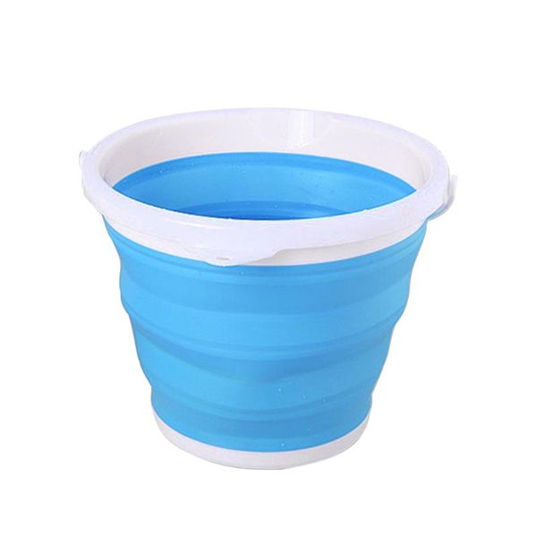 

buckets container multifunctional home hook design hiking car durable camping outdoor portable storage collapsible fishing water bucket