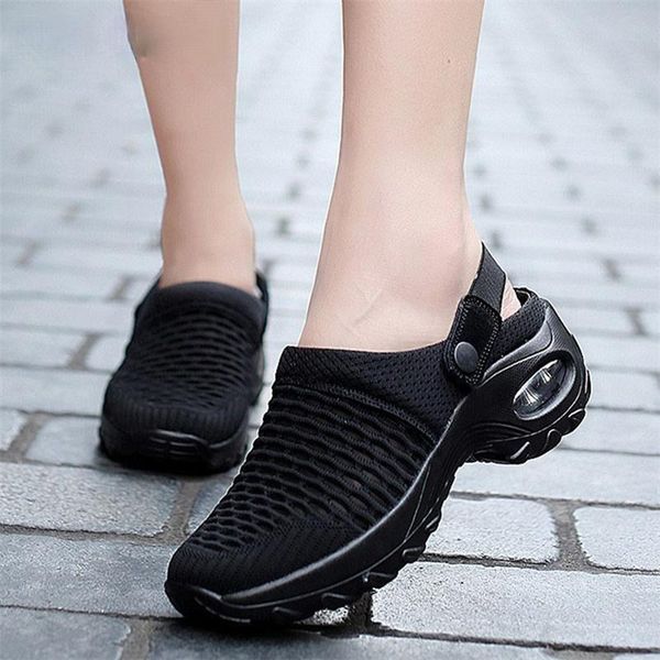 

sandals gladiator women summer platform shoes slides comfy thick sole ladies outdoor beach female wedges slippers, Black