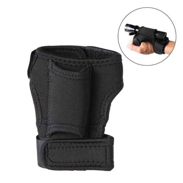 

pool & accessories trustfire outdoor torch holder soft neoprene hand arm mount wrist strap glove lantern bike light