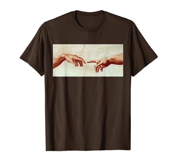 

Michelangelo Creation Of Adam Hand Of God T shirt, Mainly pictures