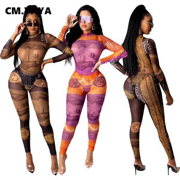 

activewear benjamin print mesh womens set bodysuit pants matching set trasuit fitness two piece set outfitby air, White
