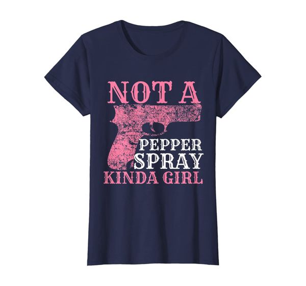 

womens not a pepper spray kind of girl t shirt, White;black