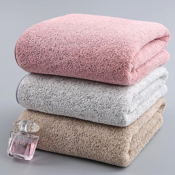 

towel 70x140cm bamboo charcoal coral velvet bath for soft absorbent microfiber fabric household bathroom