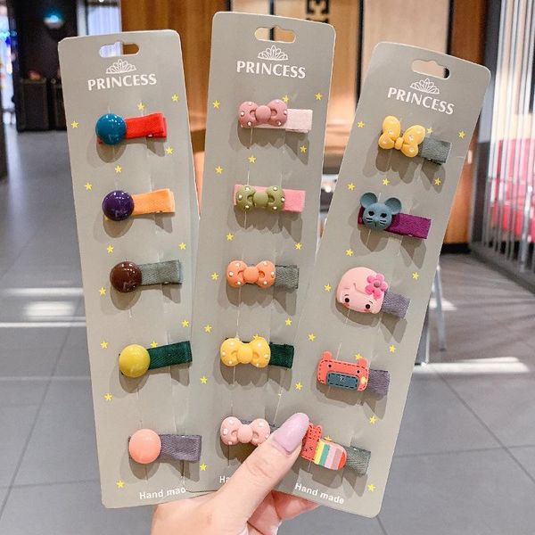 

hair accessories infant baby flowers cat princess all-inclusive cloth fashion headdress girls hairpin, Slivery;white