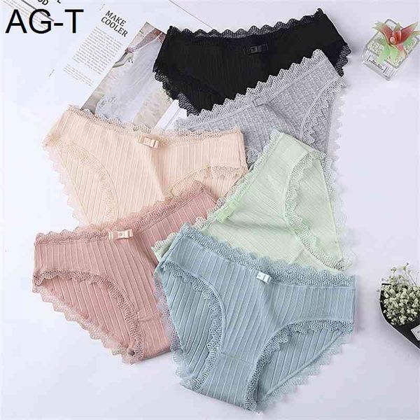 

lovely cotton girl thread underwear lady low waist lace briefs, Black;pink