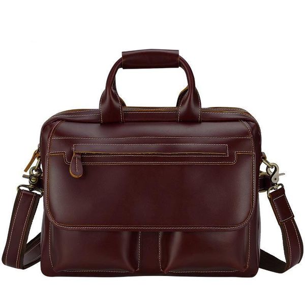 

briefcases mens briefcase vintage office bags for men genuine leather lapbag maletines hombre cuero men's