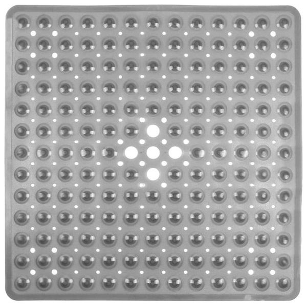 

square non-slip bath mat made of transparent - and shower antibacterial mats, gray clear mats