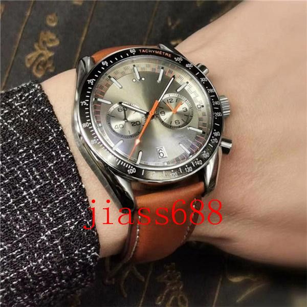 

2021 Quartz watch Movement Sea Mater Watches Men Steel Chronograph all function work well