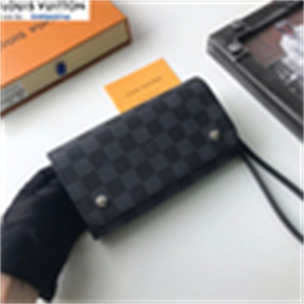 

holders brand designer wallet luxury m58080 card snap wallet pouches black grid chain women real key leather long phone wallets cases purse, Red;black