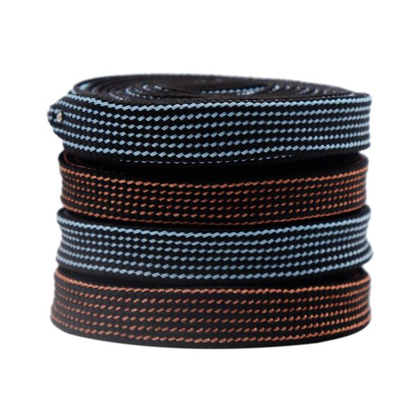 

10mm double colors polyester perfect quality shoes accessories for women boots queen force shoestrings fit, White;pink