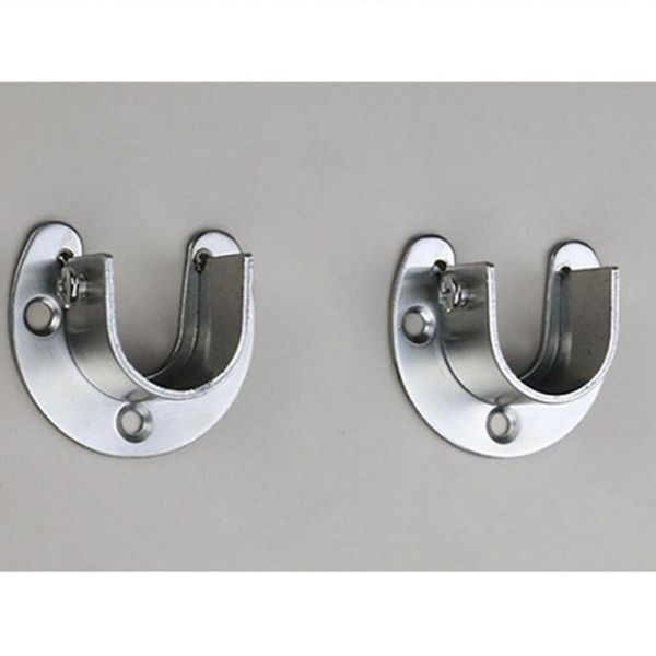 

shower curtains 4pc 32mm clothes rail closet curtain rod round tube heavy duty u-shaped end supports