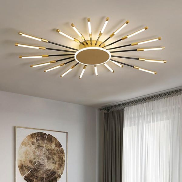 

nordic led chandelier lighting for living room dining bedroom gold modern creative hanging ceiling lamp suspended illuminate chandeliers